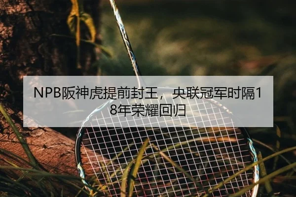 NPB阪神虎提前封王，央联冠军时隔18年荣耀回归